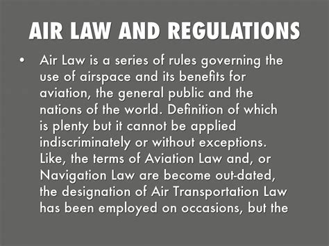 What is Article 7 of the Air regulation?