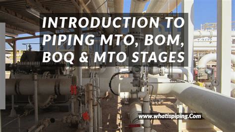 What is BOQ in piping?
