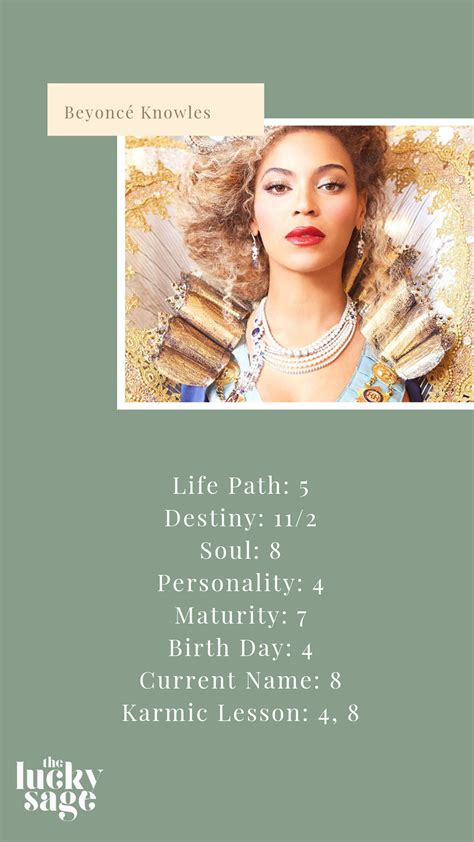 What is Beyonce life path number?