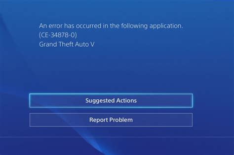 What is CE 34878 0 on PS4?