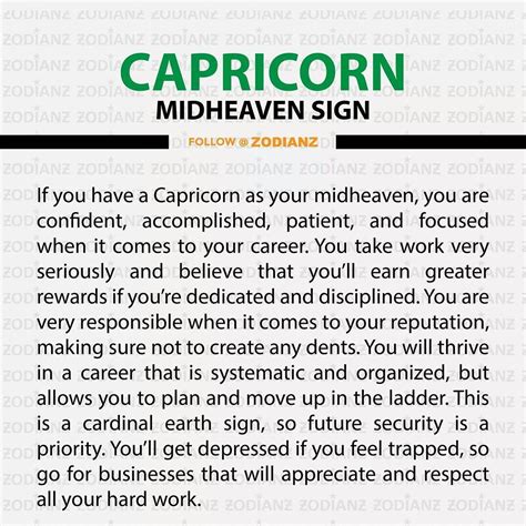What is Capricorn Midheaven?