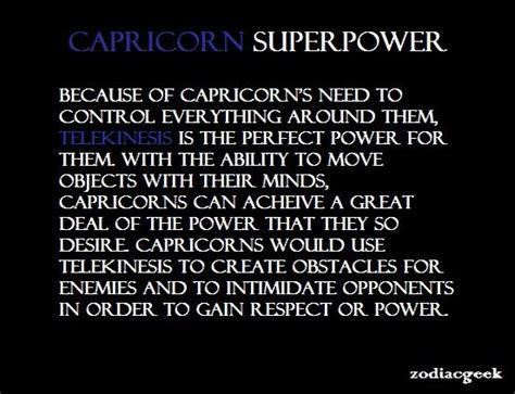 What is Capricorns evil power?