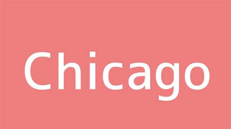 What is Chicago in Spanish?