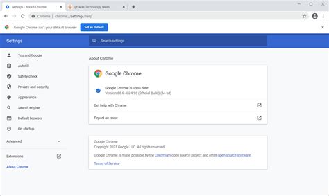 What is Chrome version 88?