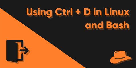 What is Ctrl D Linux?