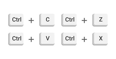 What is Ctrl Z and Ctrl V?