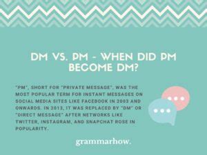 What is DM vs PM?