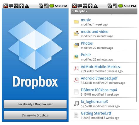 What is Dropbox on Android phone?