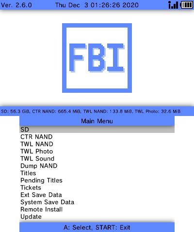 What is FBI 3DS?