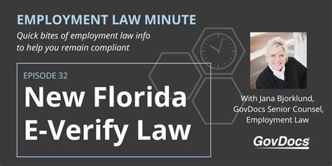 What is Florida's new E-Verify law?