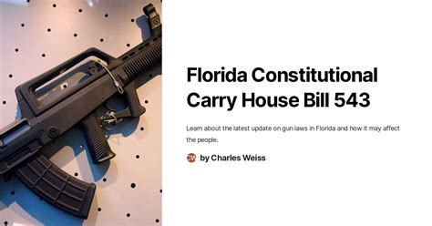 What is Florida HB 543?