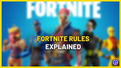 What is Fortnite rules 33?