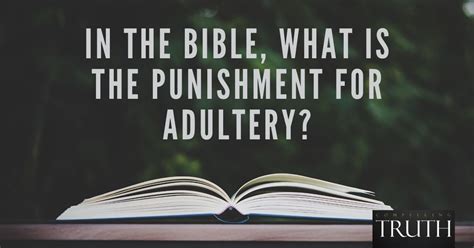 What is God's punishment for adultery?