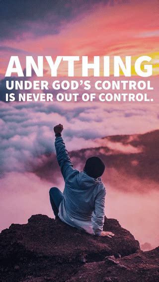 What is God not in control of?