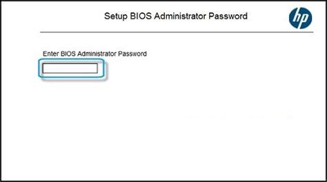 What is HP administrator password?