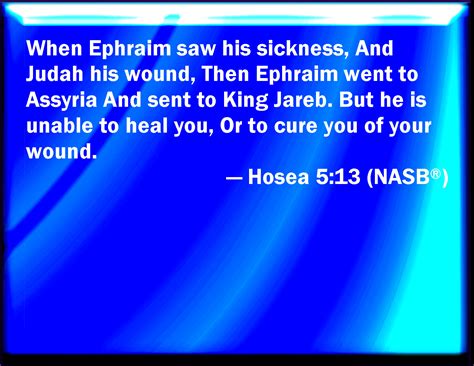 What is Hosea's sickness?