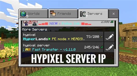 What is Hypixel's IP for bedrock?
