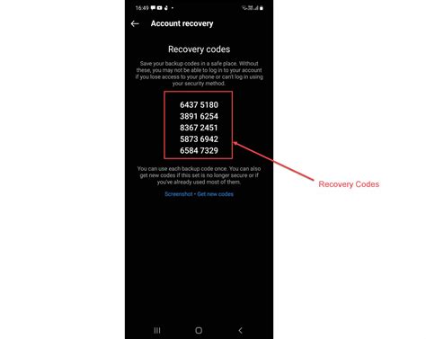 What is Instagram recovery code?