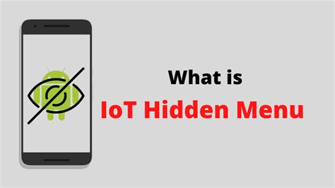 What is IoT hidden menu?