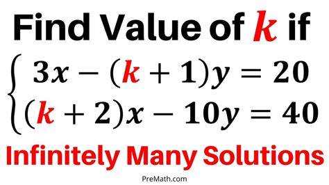 What is K in linear equations?