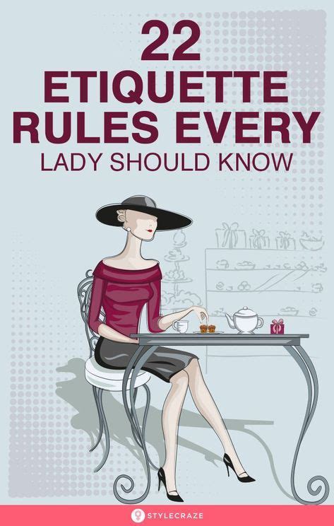 What is Lady etiquette?
