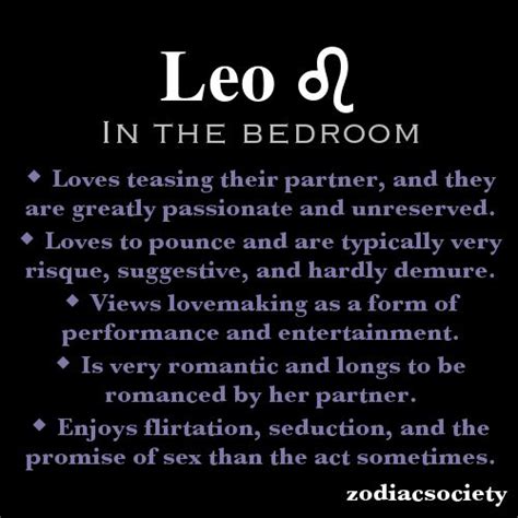 What is Leo in bed?