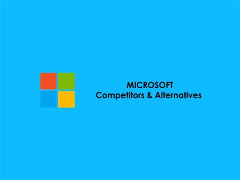 What is Microsoft top 1 competitor?