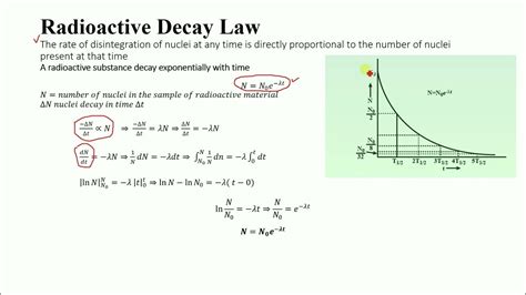 What is N in radioactive decay law?