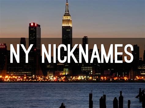 What is New York nickname?