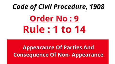 What is Order 9 Rule 7 CPC?