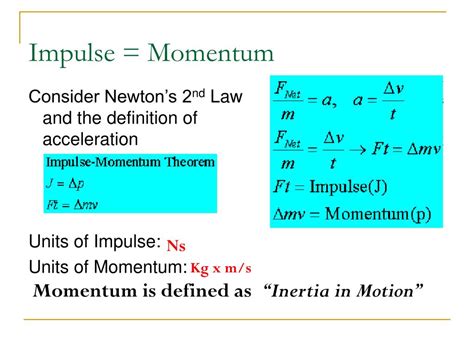 What is P in impulse and momentum?