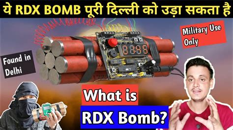 What is RDX in a bomb?