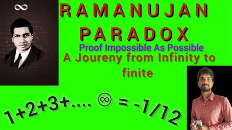 What is Ramanujan paradox?