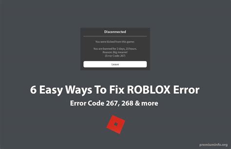 What is Roblox error code for?