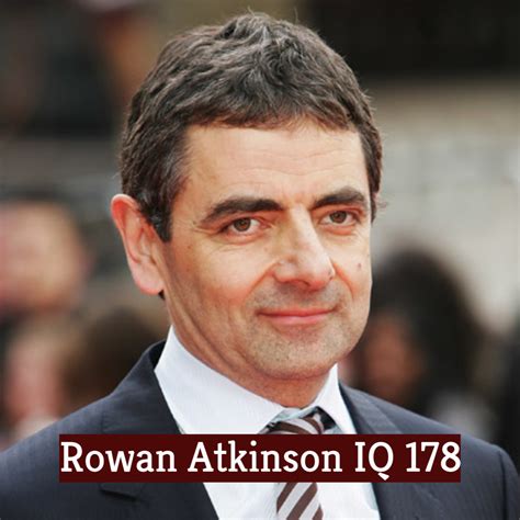 What is Rowan Atkinson's IQ?