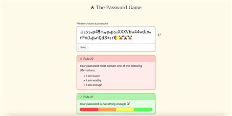 What is Rule 21 of the password game?
