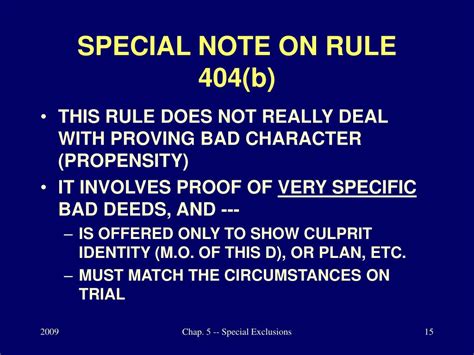 What is Rule 404 PA evidence?