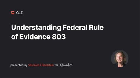 What is SC Rule of evidence 803?