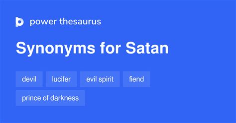 What is Satan's synonym?