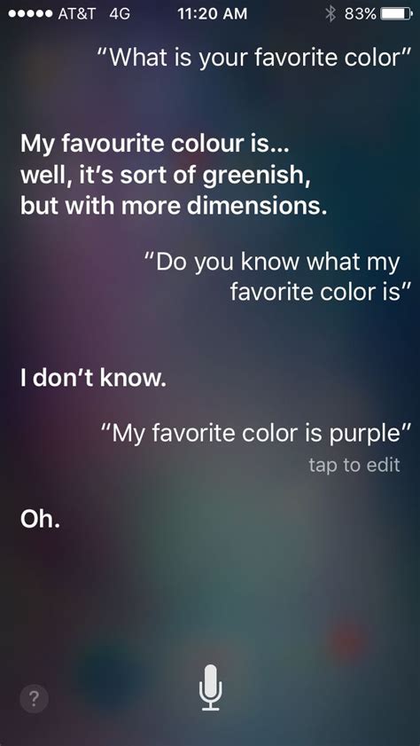 What is Siri favorite color?