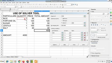 What is Solver in open office?