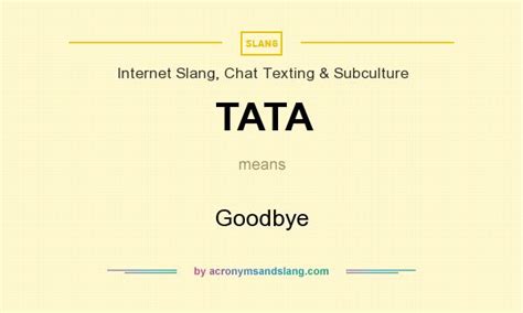 What is Tatta in slang?