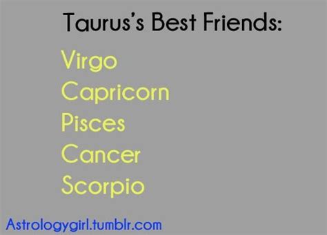 What is Taurus best friend?