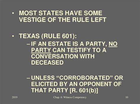 What is Texas rule 601?