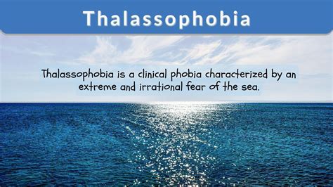 What is Thalassophobia?
