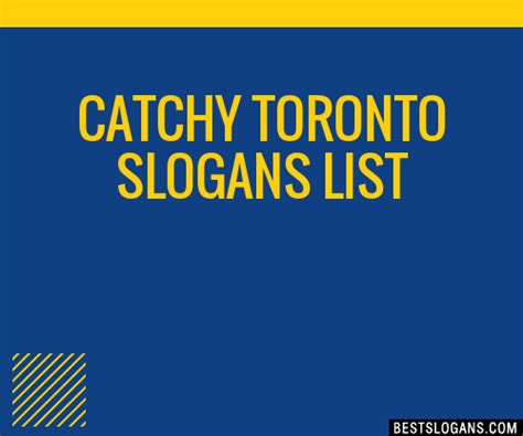 What is Toronto's slogan?