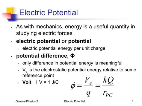 What is V in electric potential?