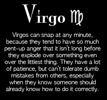 What is Virgo anger like?