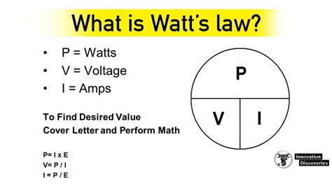 What is Watt's law?