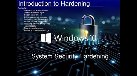 What is Windows hardening?